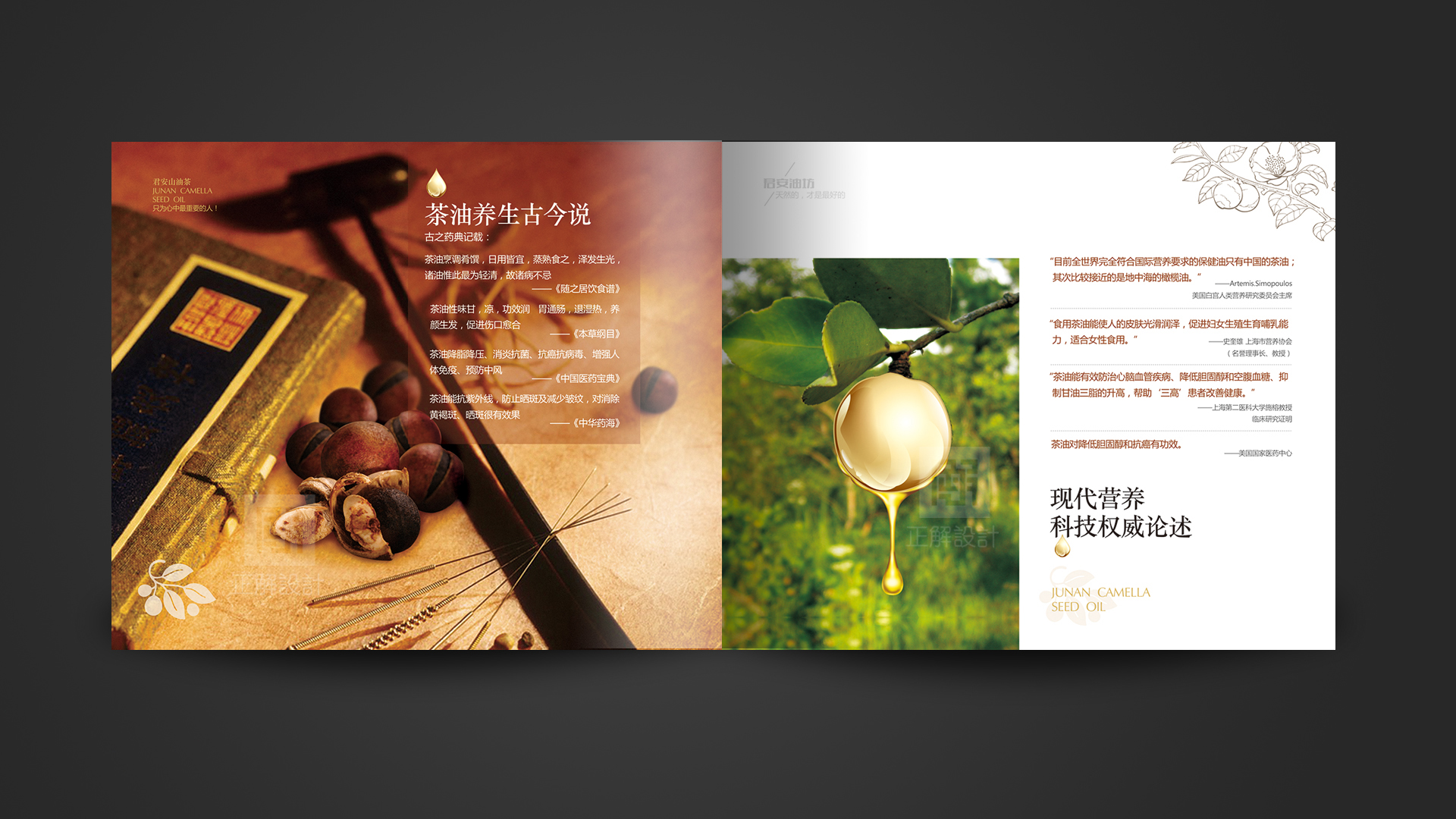 山茶油农业画册设计